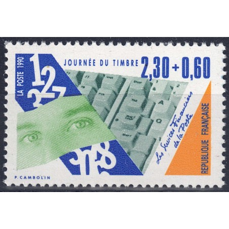 FRANCIA 1990 Giornata del francobollo MNH**