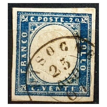ITALY KINGDOM 1861 Matraire (20c blue) us