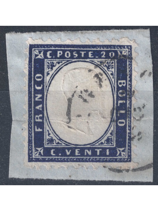 ITALY KINGDOM 1862 Vittorio Emanuele II 20c indigo us
