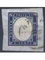 ITALIA REGNO 1862 Vittorio Emanuele II 20c indaco us