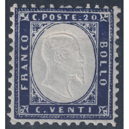 ITALY KINGDOM 1862 Vittorio Emanuele II 20c indigo MH*