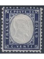 ITALY KINGDOM 1862 Vittorio Emanuele II 20c indigo MH*