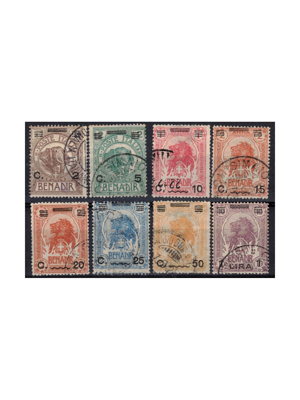 ITALIAN SOMALIA 1926 Ordinary series 8v us