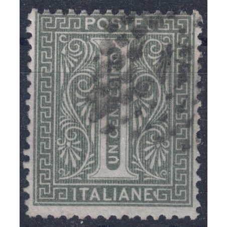 ITALY KINGDOM 1863 De La Rue 1c green (London) us