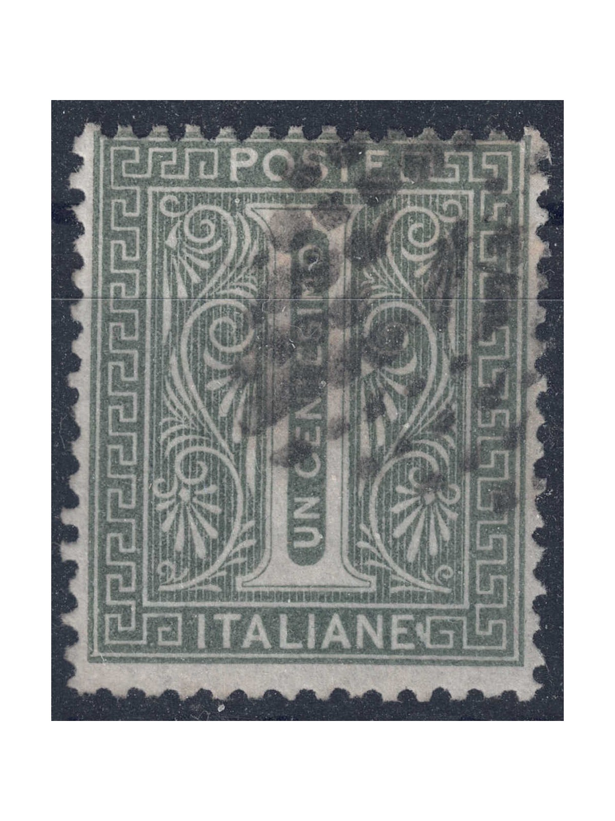 ITALY KINGDOM 1863 De La Rue 1c green (London) us