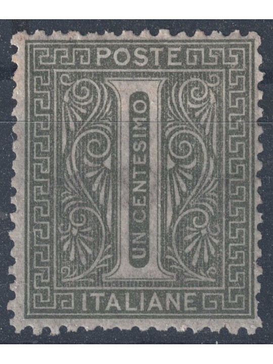 ITALY KINGDOM 1865 De La Rue 1c green (Turin) MH*