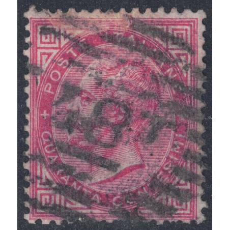 ITALY KINGDOM 1863 De La Rue 40c pink (London) us
