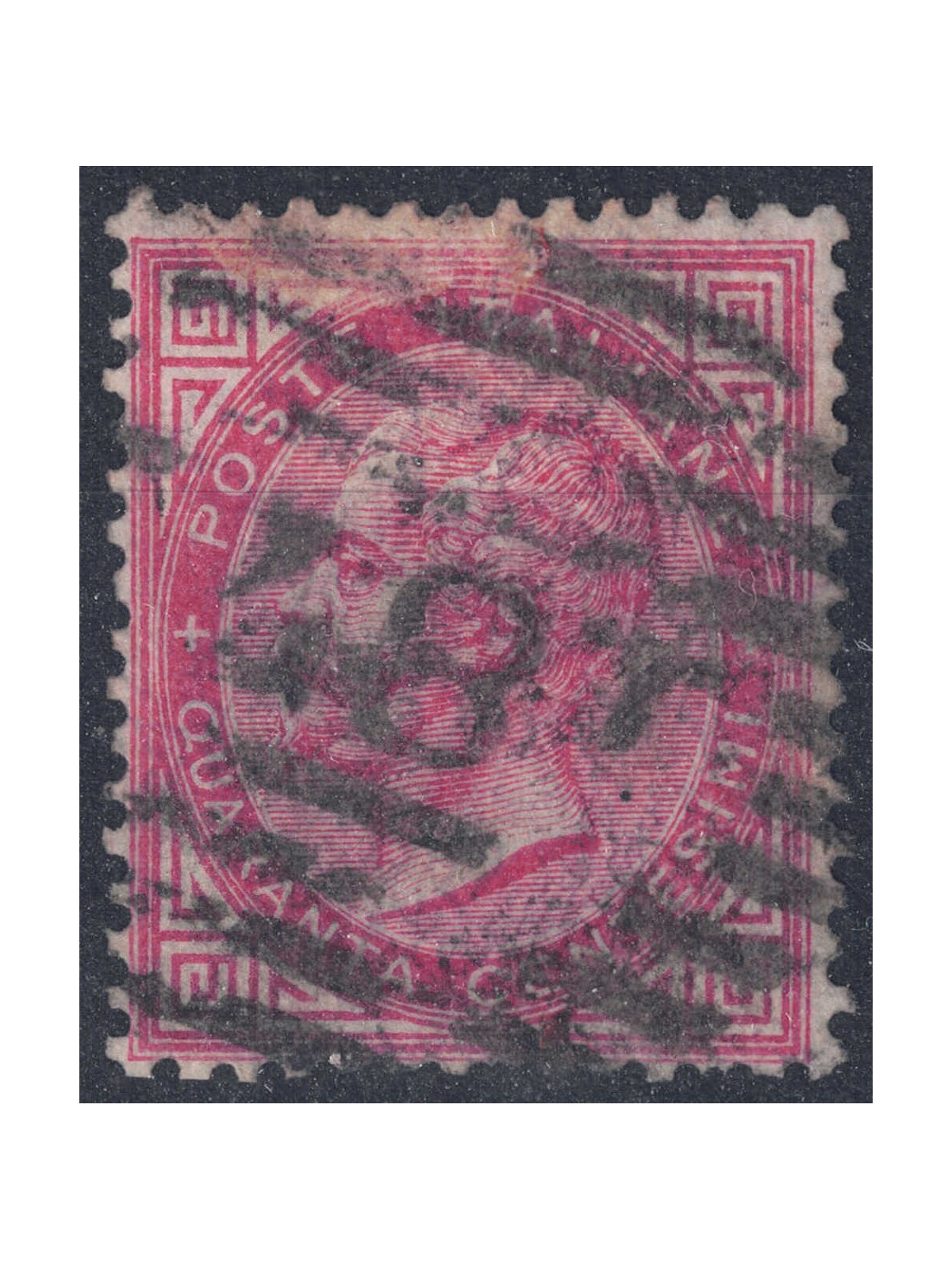 ITALY KINGDOM 1863 De La Rue 40c pink (London) us