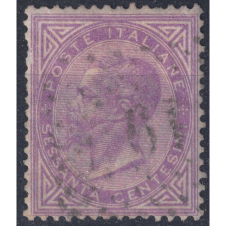 ITALY KINGDOM 1863 De La Rue 60c lilac (London) us