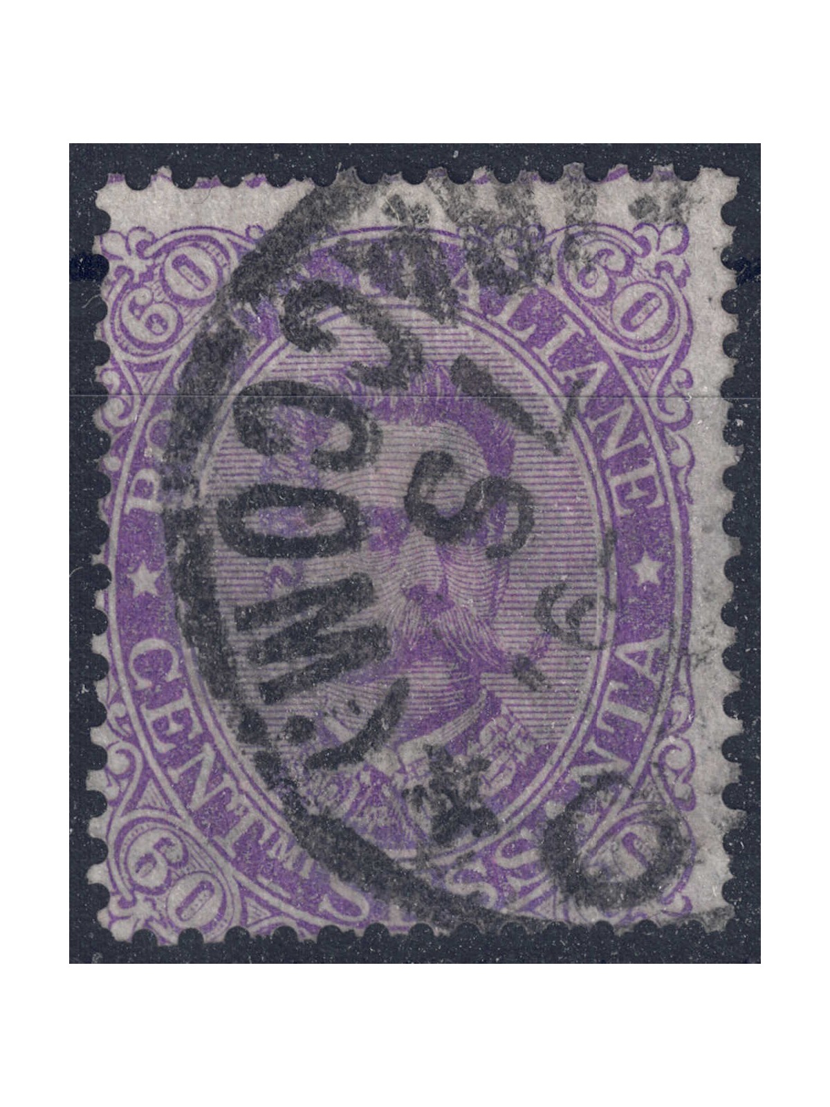 ITALIA REGNO 1889 Umberto I 60c violetto us