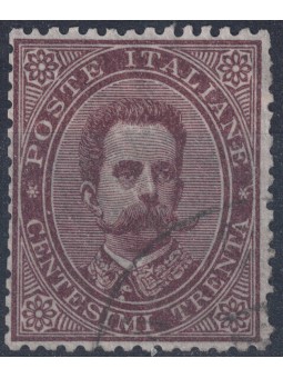 ITALIA REGNO 1879 Umberto I 30c bruno us