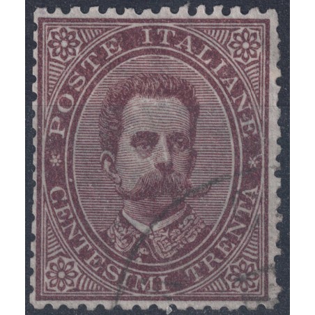 ITALY KINGDOM 1879 Umberto I 30c brown us