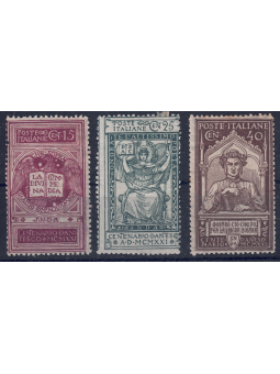 ITALIA REGNO 1921 Dante Alighieri 3v MH*