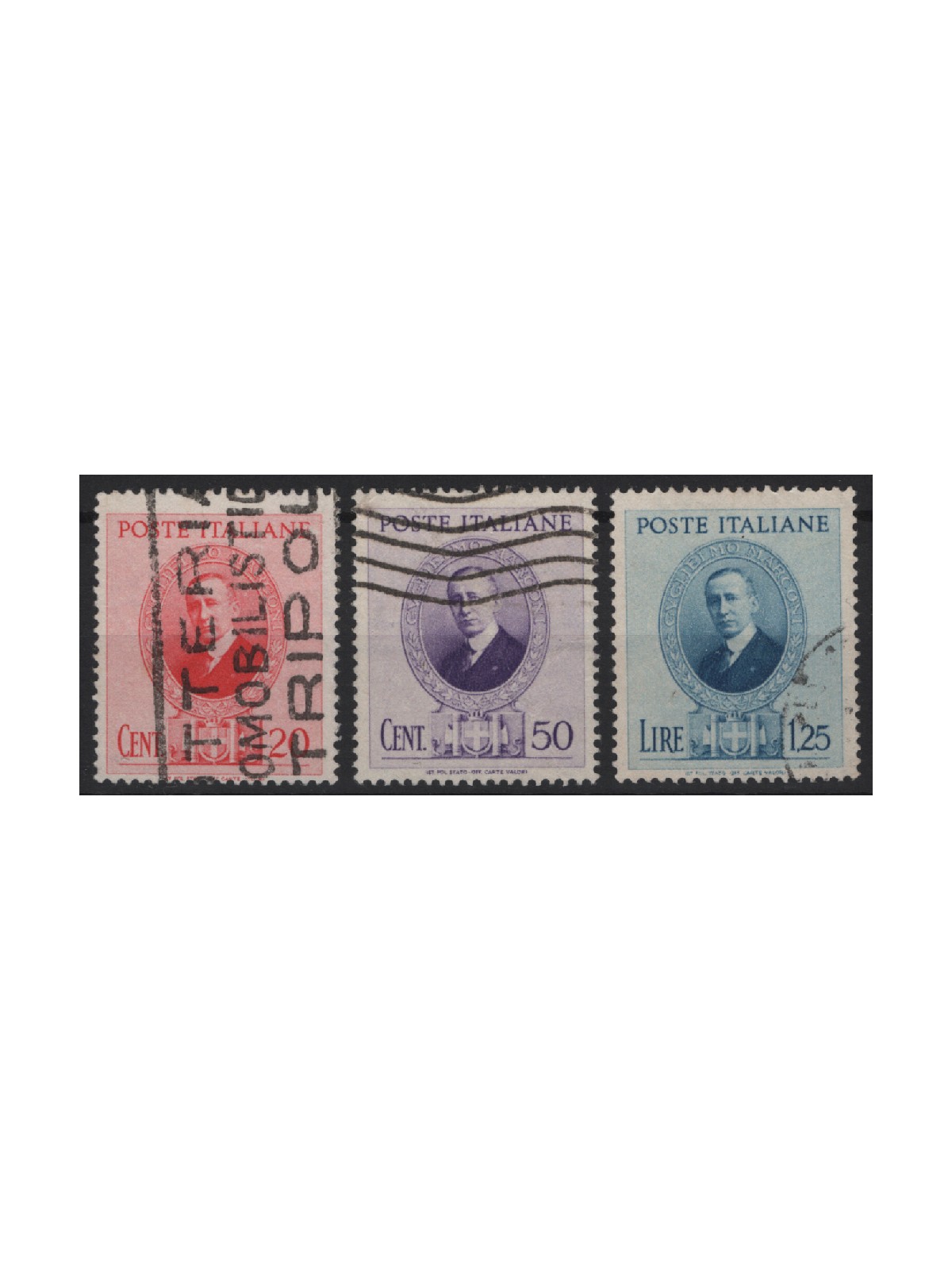 ITALY KINGDOM 1938 Guglielmo Marconi 3v us