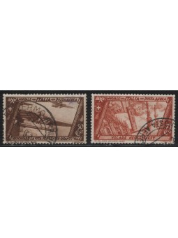 ITALY KINGDOM 1932 Tenth anniversary march on Rome (airmail) 2v us