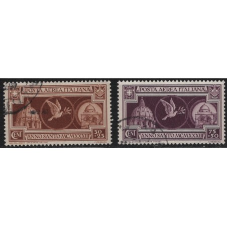 ITALIA REGNO 1933 Anno Santo (posta aerea) 2v us