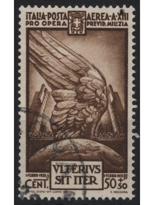 ITALIA REGNO 1935 Milizia IV (posta aerea) us