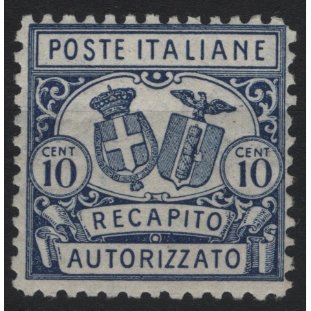 ITALY KINGDOM 1928 Authorized delivery (dent. 11) MH*