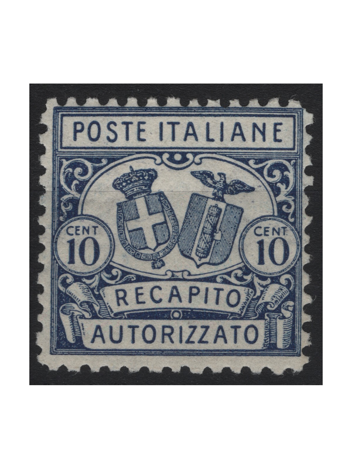 ITALIA REGNO 1928 Recapito autorizzato (dent. 11) MH*