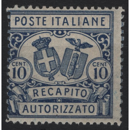 ITALY KINGDOM 1928 Authorized delivery (dent. 14) MH*