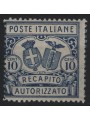 ITALIA REGNO 1928 Recapito autorizzato (dent. 14) MH*