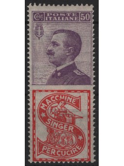 ITALY KINGDOM 1924-25 Advertising 50c (Singer) MH*