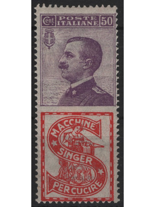 ITALY KINGDOM 1924-25 Advertising 50c (Singer) MH*