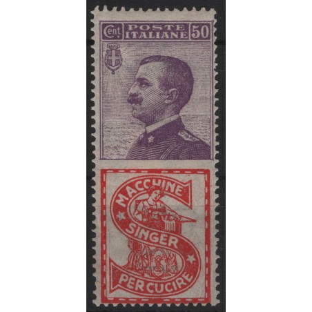 ITALY KINGDOM 1924-25 Advertising 50c (Singer) MH*
