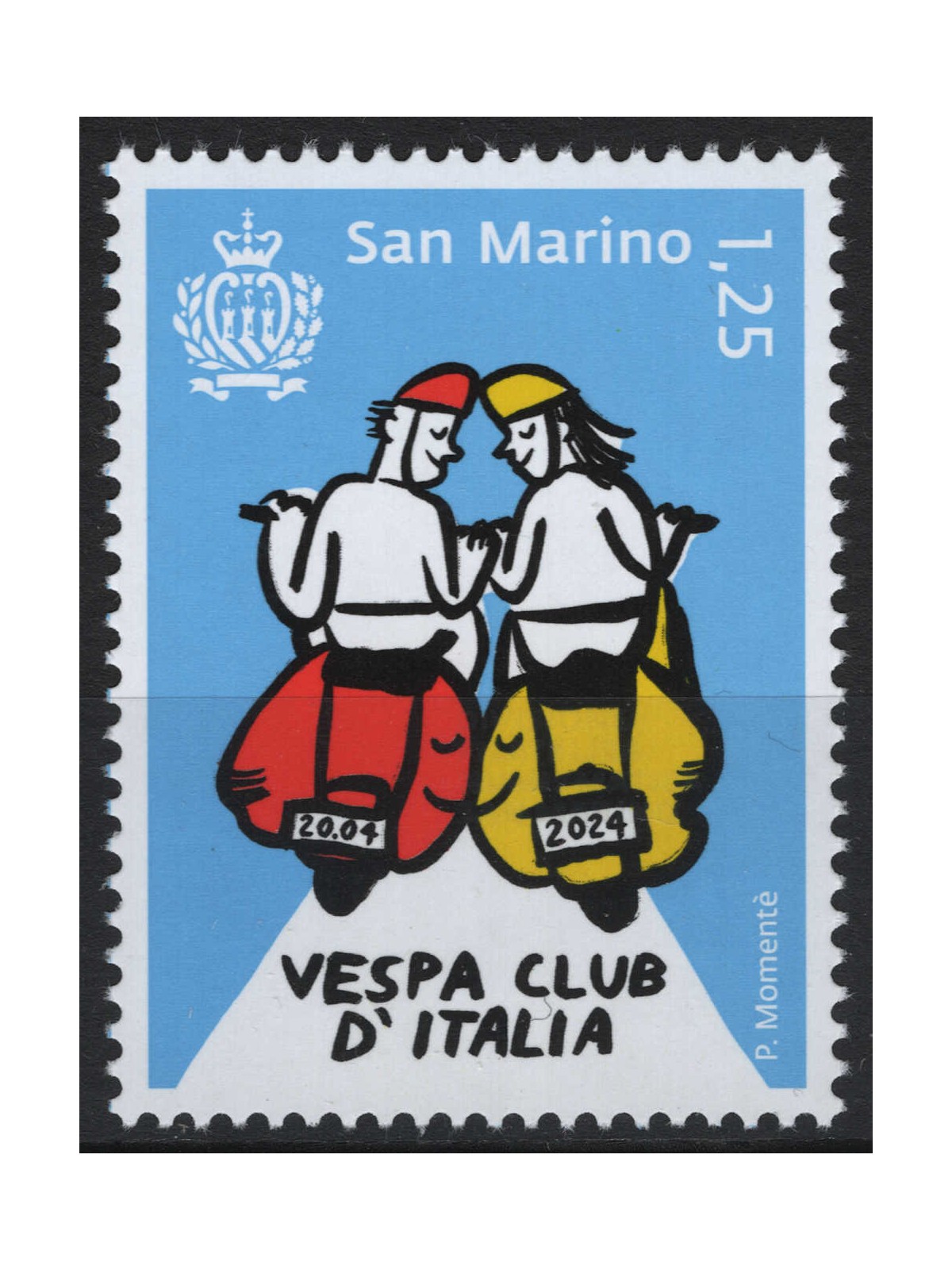 SAN MARINO 2024 Vespa Club MNH**
