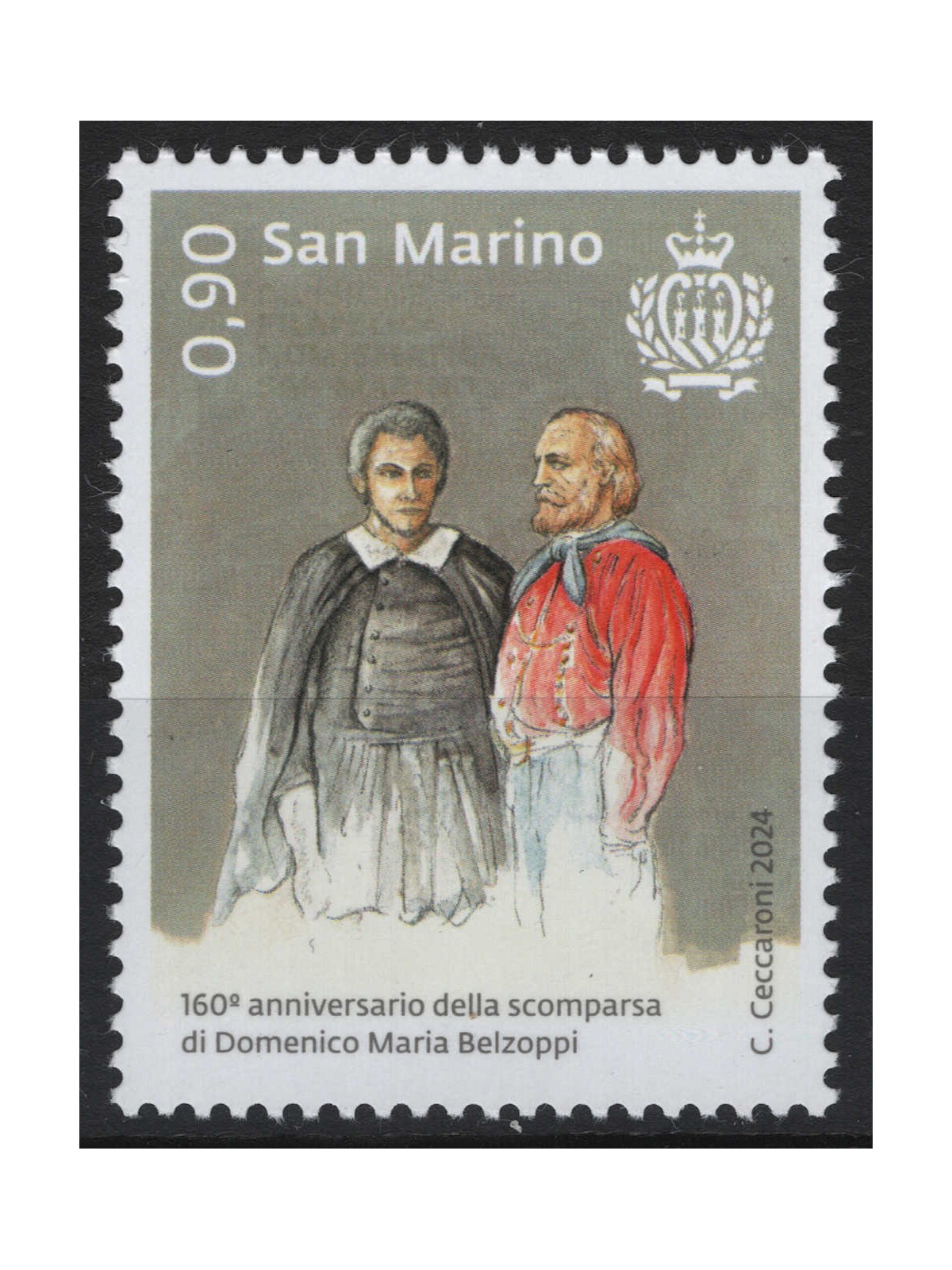 SAN MARINO 2024 Domenico Maria Belzoppi MNH**