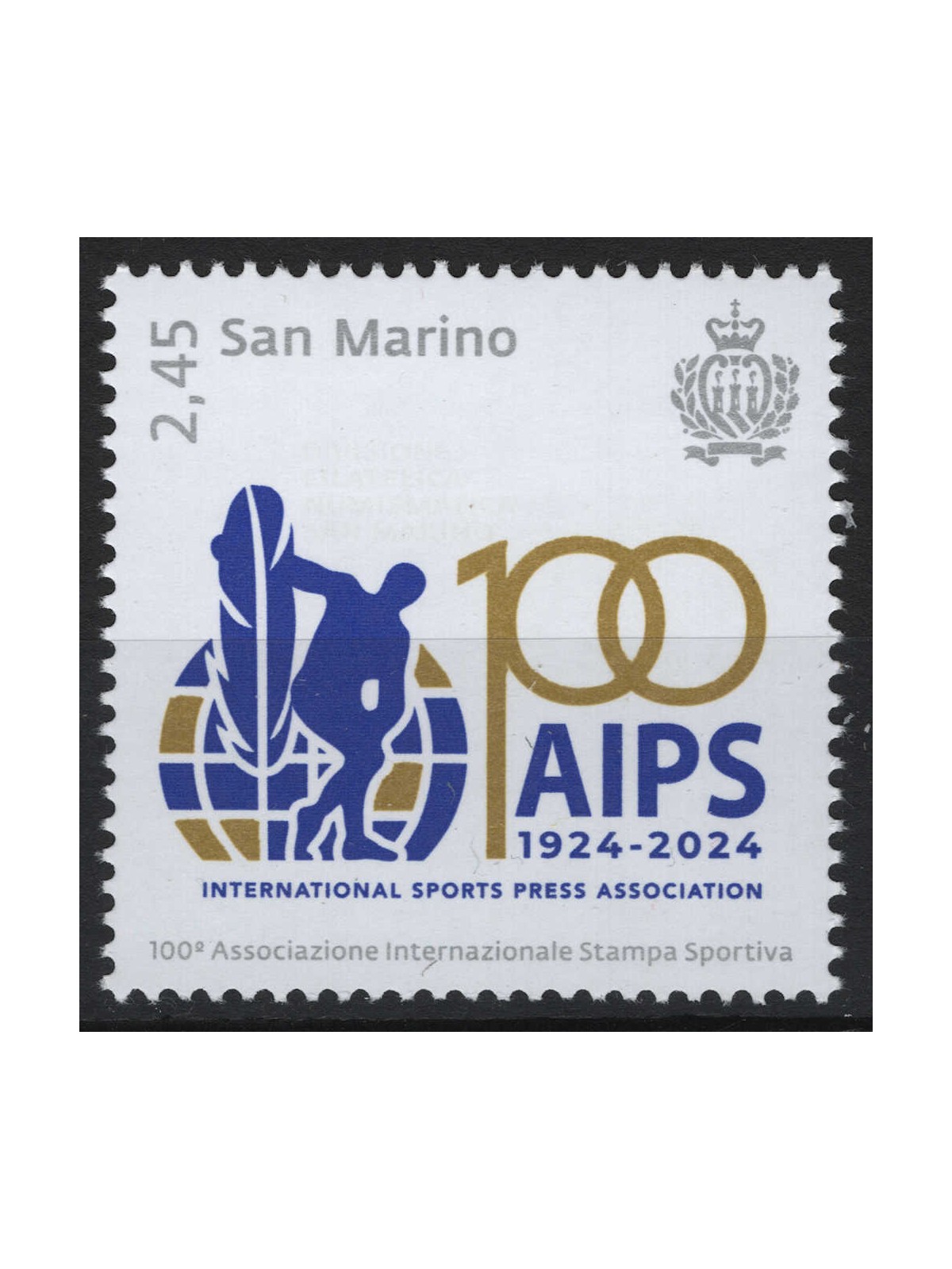SAN MARINO 2024 Associazione Stampa Sportiva MNH**
