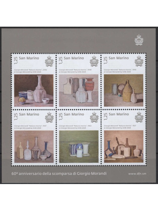 SAN MARINO 2024 Giorgio Morandi BF MNH**