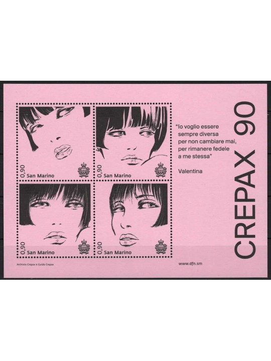 SAN MARINO 2023 Guido Crepax s/s MNH**