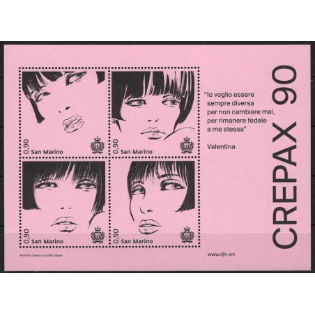 SAN MARINO 2023 Guido Crepax s/s MNH**