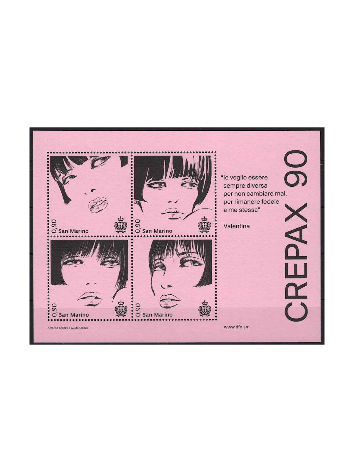 SAN MARINO 2023 Guido Crepax s/s MNH**