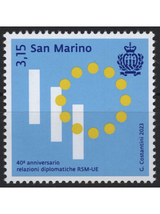 SAN MARINO 2023 Relazioni Diplomatiche RSM-UE MNH**