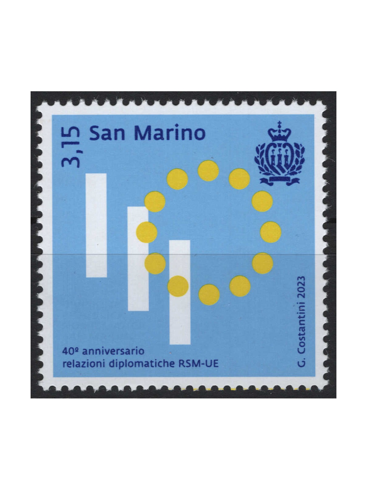 SAN MARINO 2023 Relazioni Diplomatiche RSM-UE MNH**