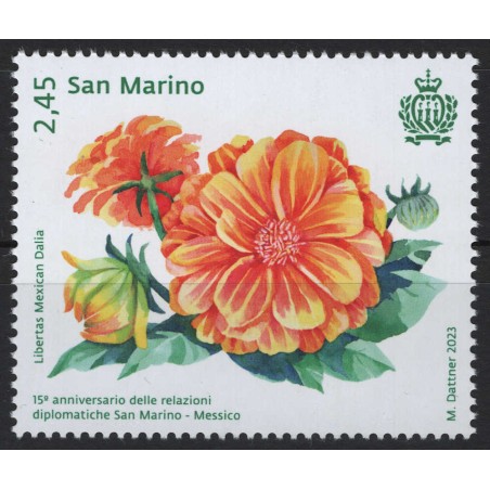 SAN MARINO 2023 Diplomatic Relations with Mexico MNH**