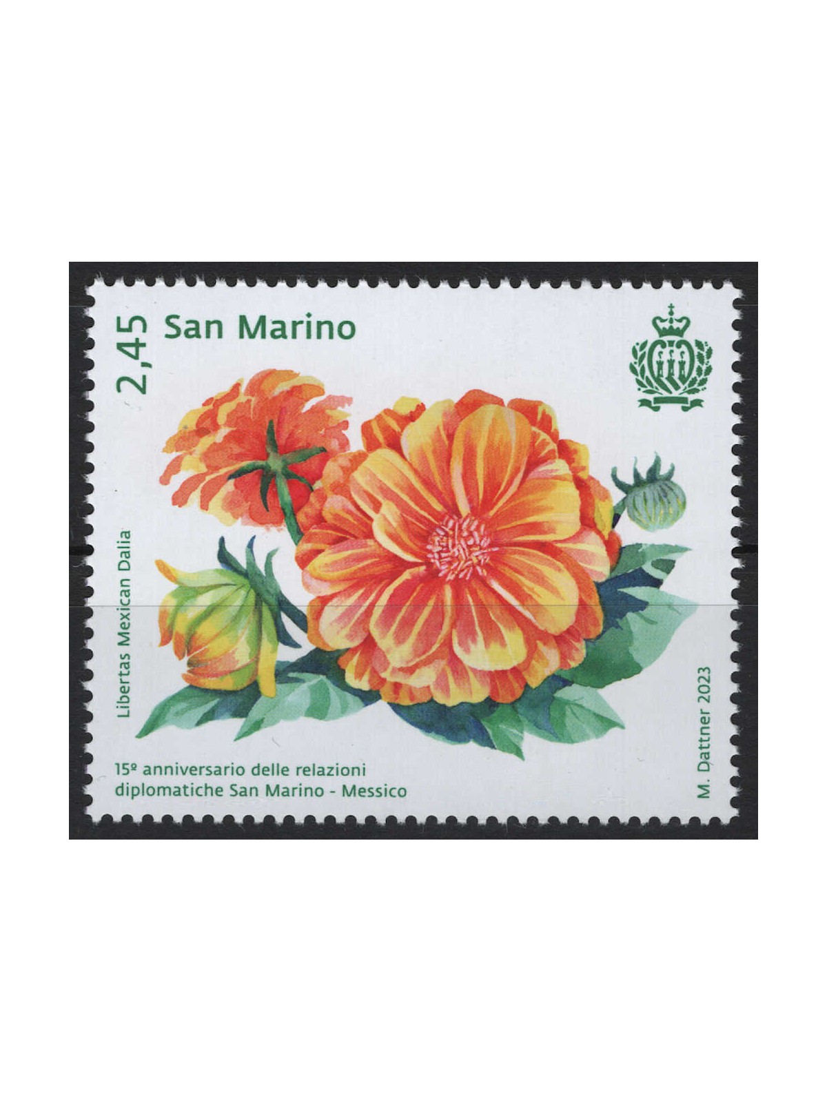 SAN MARINO 2023 Diplomatic Relations with Mexico MNH**