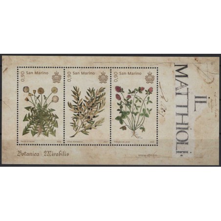 SAN MARINO 2023 Botanica Mirabilis BF MNH**