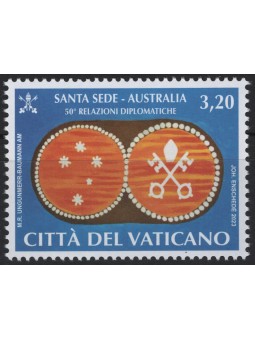 VATICANO 2023 Relazioni Diplomatiche con Australia MNH**