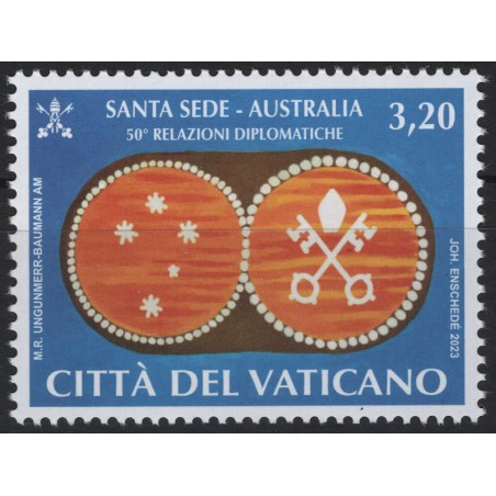 VATICANO 2023 Relazioni Diplomatiche con Australia MNH**