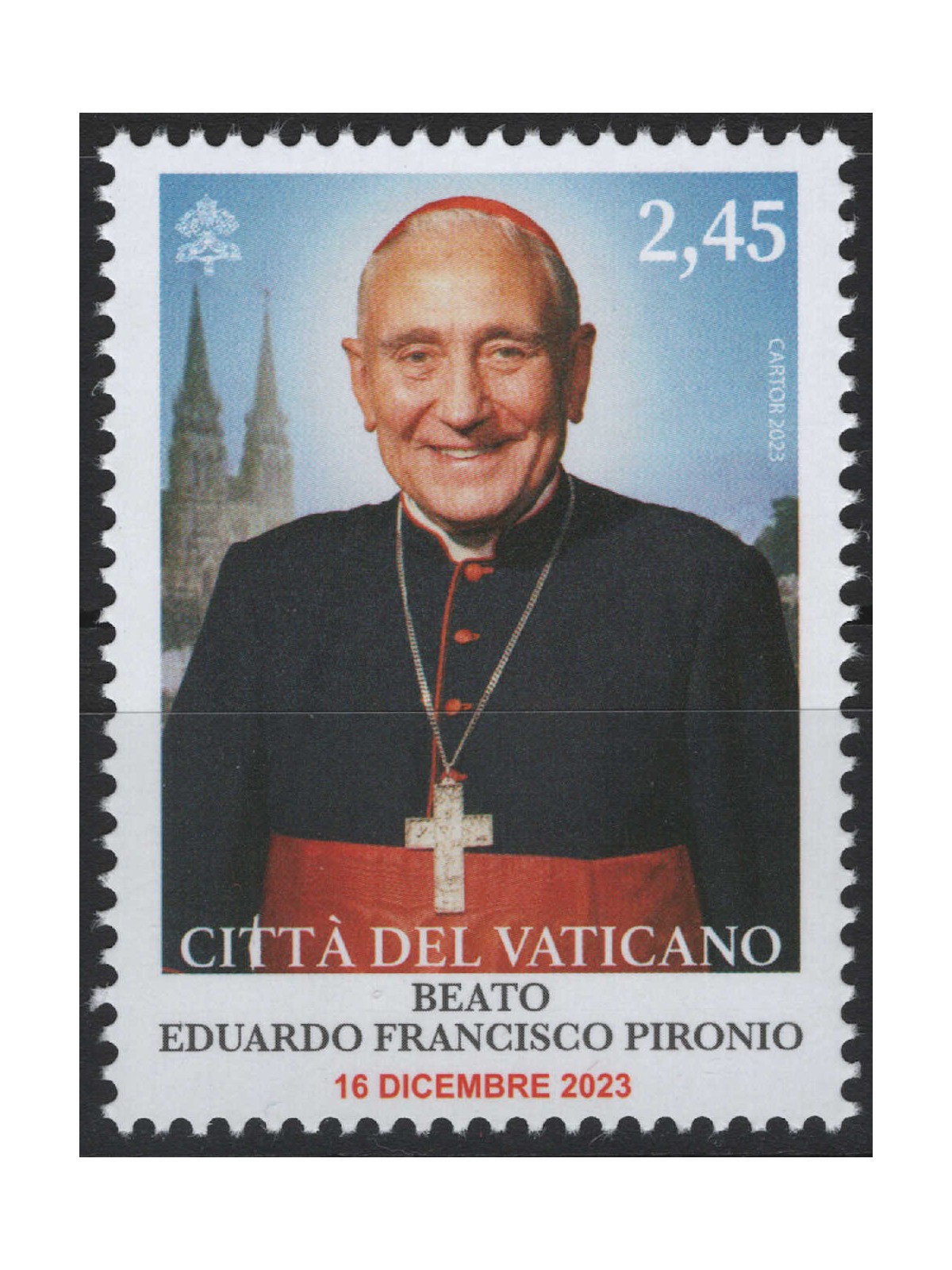 VATICANO 2023 Cardinale Eduardo Francisco Pironio MNH**