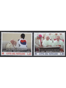 VATICANO 2023 Relazioni Diplomatiche con Corea 2v MNH**