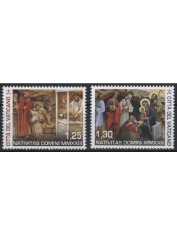 VATICAN 2023 Christmas 2v MNH**