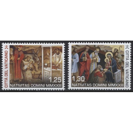 VATICAN 2023 Christmas 2v MNH**