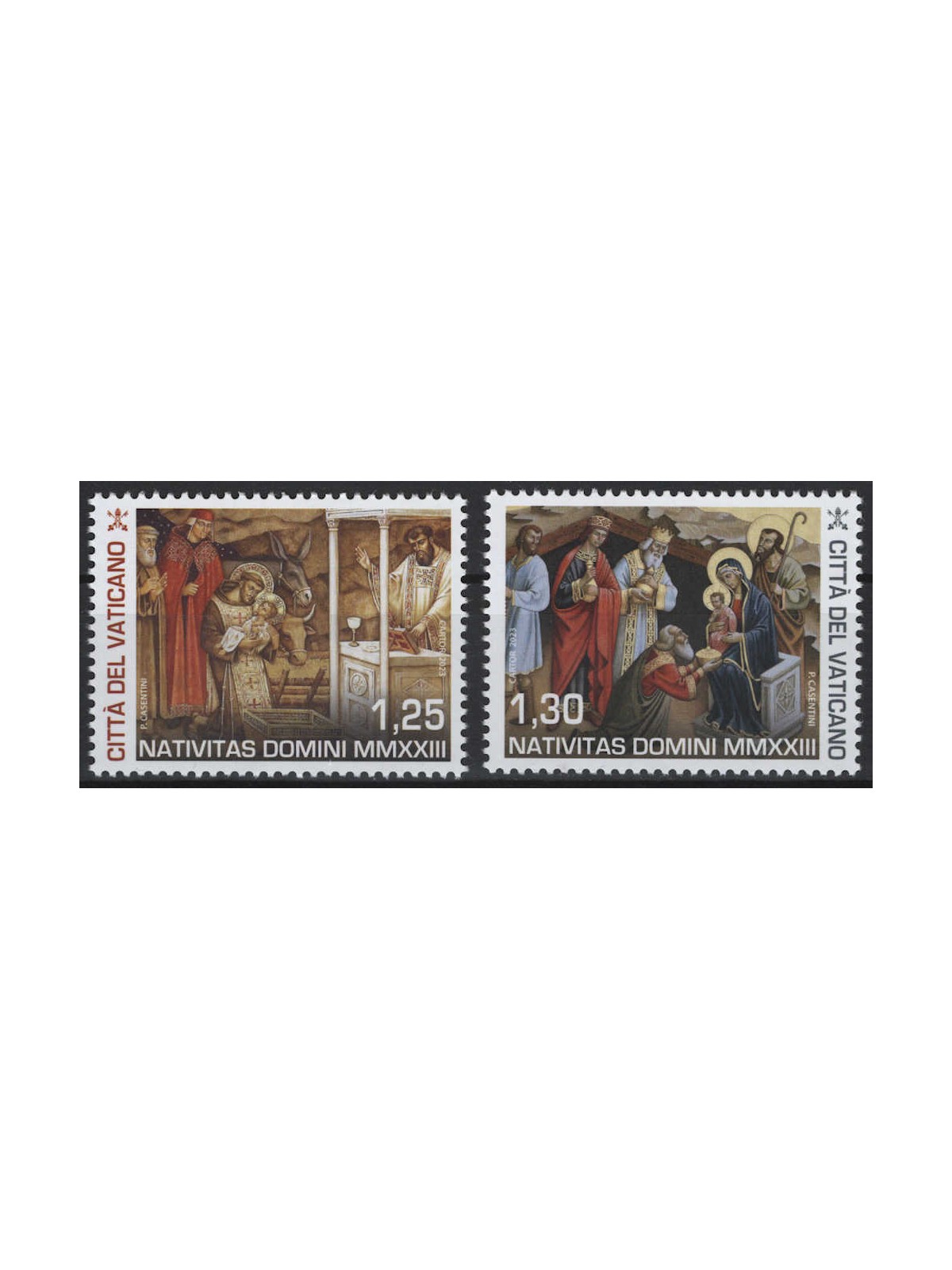VATICAN 2023 Christmas 2v MNH**