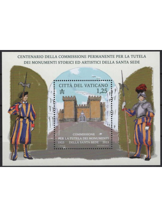 VATICAN 2023 Monument Conservation s/s MNH**