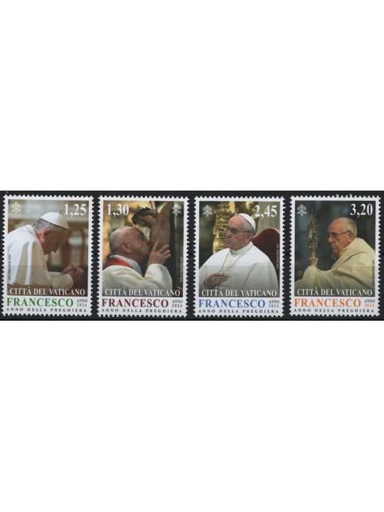 VATICANO 2024 Pontificato di Papa Francesco 4v MNH**