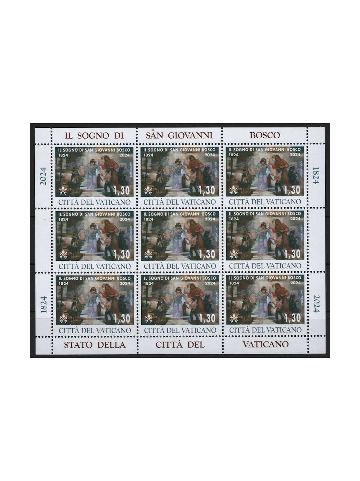 VATICAN 2024 Saint John Bosco m/s MNH**